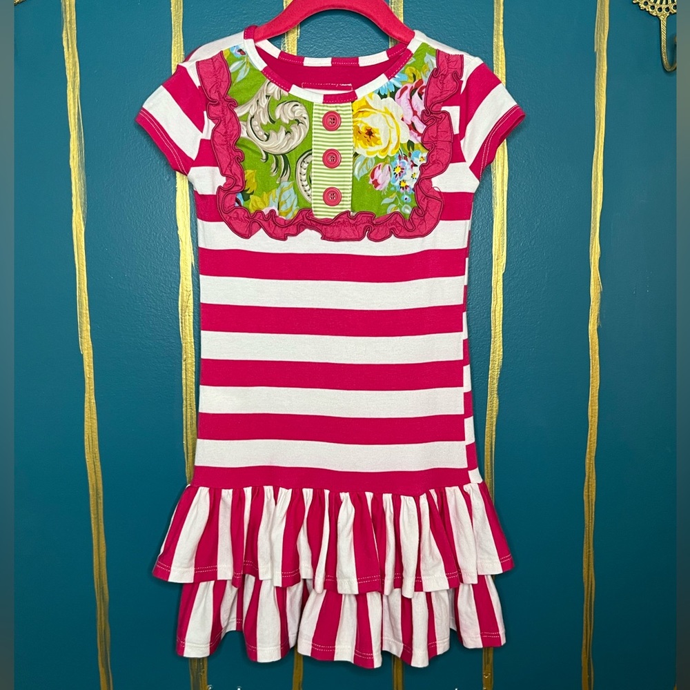 Persnickety Pink Lou Lou Dress Sz 4